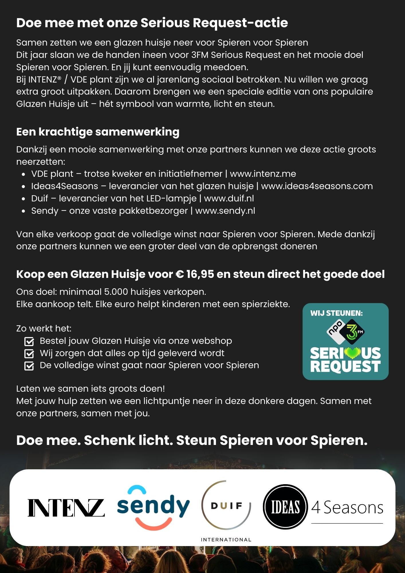 SERIOUS REQUEST | Het glazen huis(je) +LED + stek naar keuze